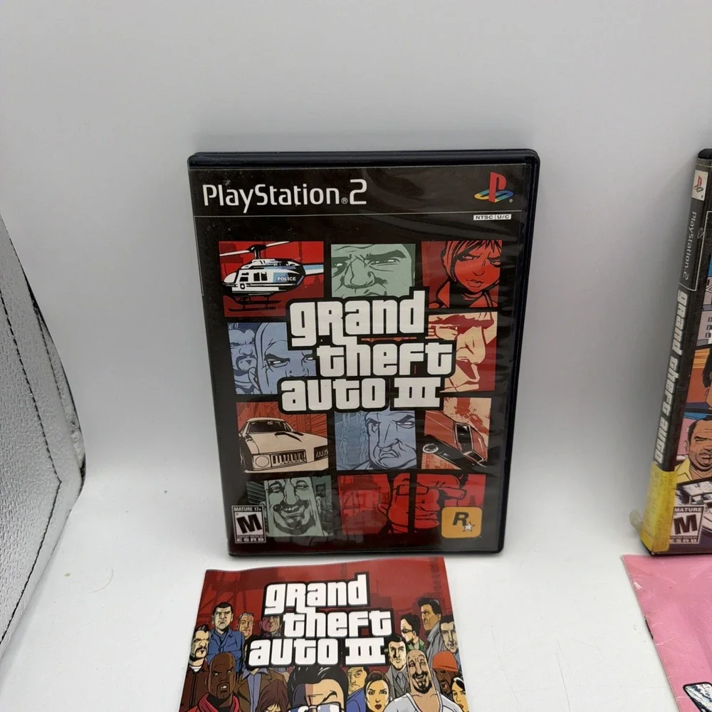 Grand Theft Auto Lot Sony PlayStation 2 PS2 Vice City & GTA III Rockstar Games